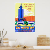 Affiche du salon des mondes de Chicago (Cuisine)