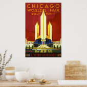 Affiche du salon des mondes de Chicago (Cuisine)