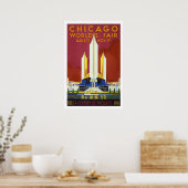 Affiche du salon mondial de Chicago (Cuisine)