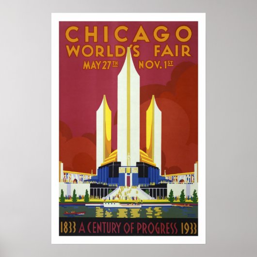 Affiche du salon mondial de Chicago (Devant)