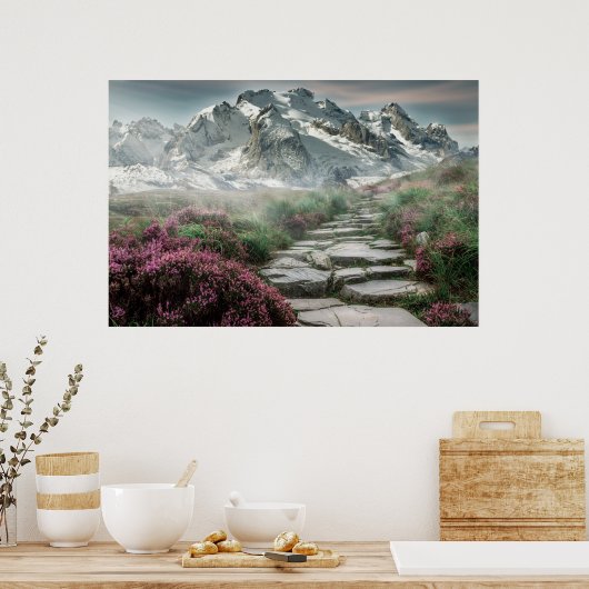 affiche du sentier de montagne (Cuisine)