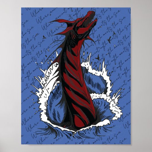 Affiche du serpent monstre de la mer Rouge (Devant)