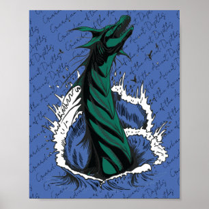 Affiche du serpent monstre de la mer verte
