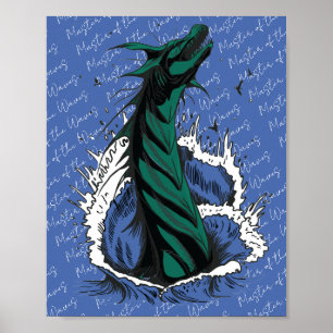 Affiche du serpent monstre de la mer verte