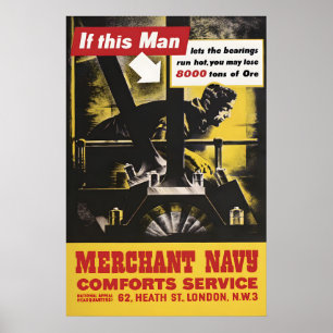 Affiche du Service de confort de la marine marchan