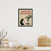 Affiche du service des plaintes (Cuisine)