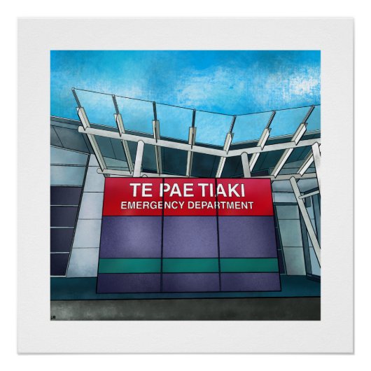 Affiche du service des urgences (Devant)