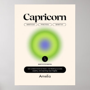 Affiche du signe astrologique Capricorne