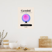 Affiche du signe astrologique Gémeaux (Cuisine)