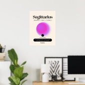 Affiche du signe astrologique Sagittaire (Bureau à domicile)