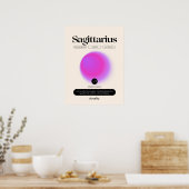 Affiche du signe astrologique Sagittaire (Cuisine)