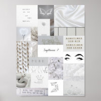 affiche du signe zodiac blanc esthétique sagittari