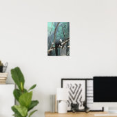 Affiche du singe saki à face blanche (Bureau à domicile)