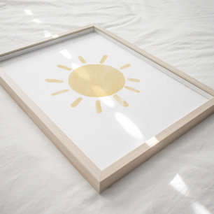 Affiche du soleil pastel