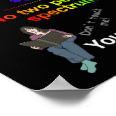 Affiche du spectre de l'autisme (Coin)