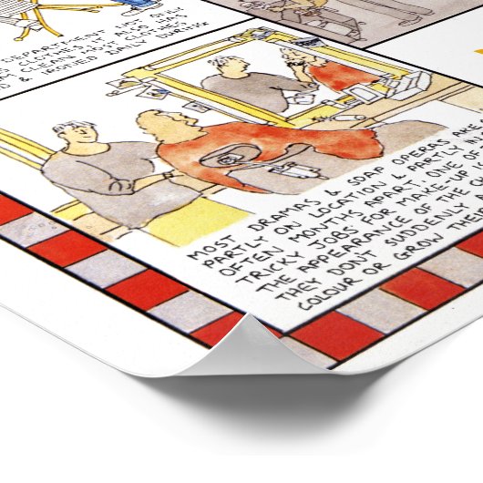 Affiche du studio de télévision de Tim Hunkin (Coin)