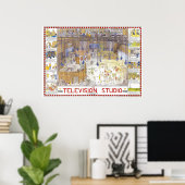 Affiche du studio de télévision de Tim Hunkin (Bureau à domicile)