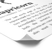 Affiche du symbole Zodiac Capricorn (Coin)