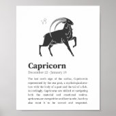 Affiche du symbole Zodiac Capricorn (Devant)