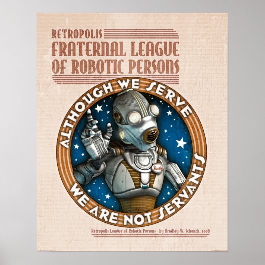 Affiche du syndicat des robots (16x20 po) (Devant)