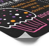 Affiche du tableau de bord de fête d'anniversaire  (Coin)