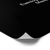 Affiche du tarif du salon (Coin)