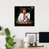 affiche du taureau assis (Bureau à domicile)