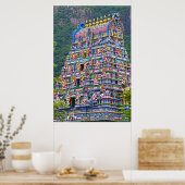 affiche du temple hindou (Cuisine)