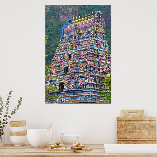 affiche du temple hindou (Cuisine)