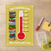 Affiche du Thermomètre Boîte à Chaussures - Jaune