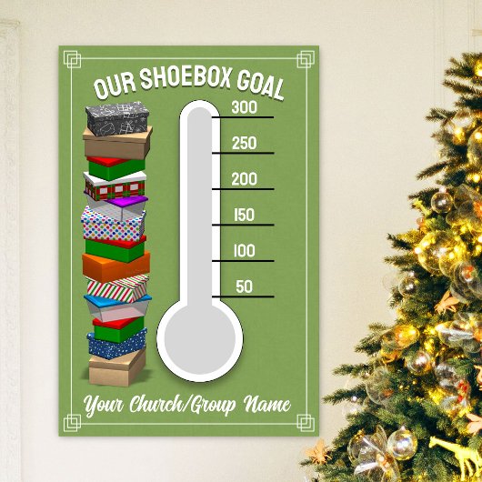 Affiche du Thermomètre Boîte à Chaussures - Vert