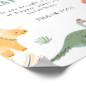 Affiche du tirage au sort de couches pour dinosaur (Coin)