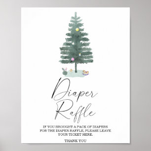 Affiche du tirage au sort des couches - sapin de N