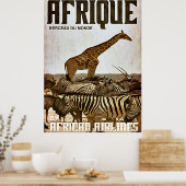 Affiche du tourisme en Afrique (Cuisine)