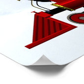 affiche du train de noël de l'express du pôle nord (Coin)