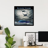 affiche du triangle des Bermudes (Bureau à domicile)