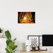 Affiche du tunnel d'automne (Bureau à domicile)