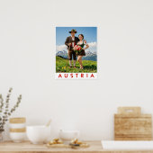 Affiche du Tyrol, Autriche (Cuisine)