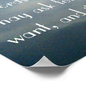 Affiche du verset de la Bible des Promesses de Die (Coin)