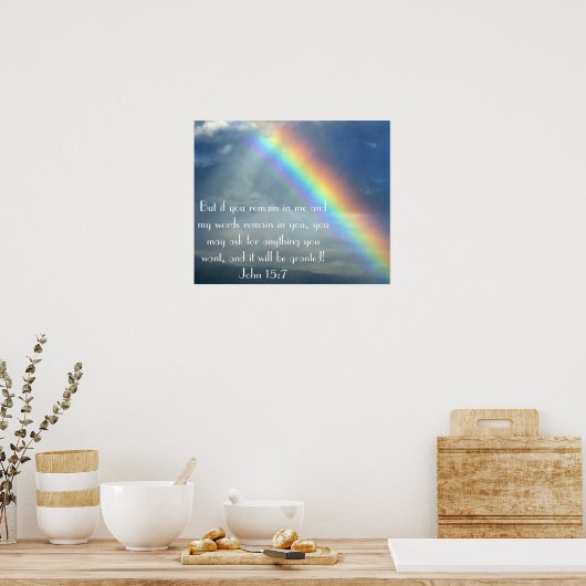 Affiche du verset de la Bible des Promesses de Die (Cuisine)