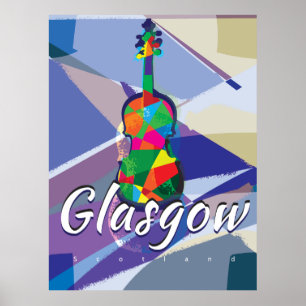 Affiche du Vintage voyage de Glasgow