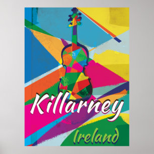 Affiche du Vintage voyage de Killarney Irlande