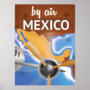 Affiche du Vintage voyage mexicain