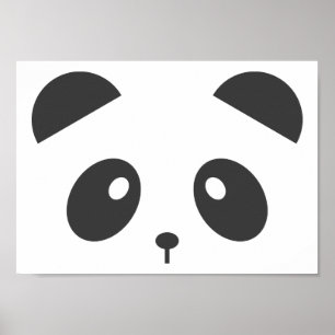 Affiche du visage de Panda