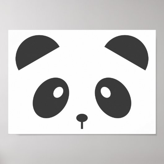 Affiche du visage de Panda (Devant)