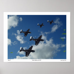 Affiche du vol Helldiver Saipan 1944