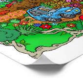 Affiche d'un style de vie écologique. (Coin)