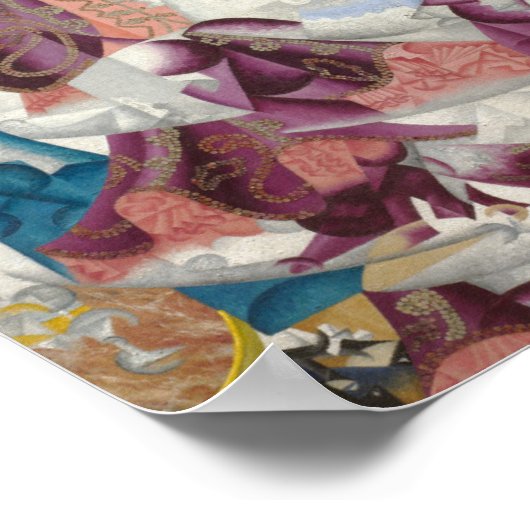 Affiche dynamique de Gino Severini Hiéroglyphes Im (Coin)