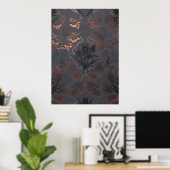 Affiche écossaise Charcoal Thistle Rowan (Bureau à domicile)