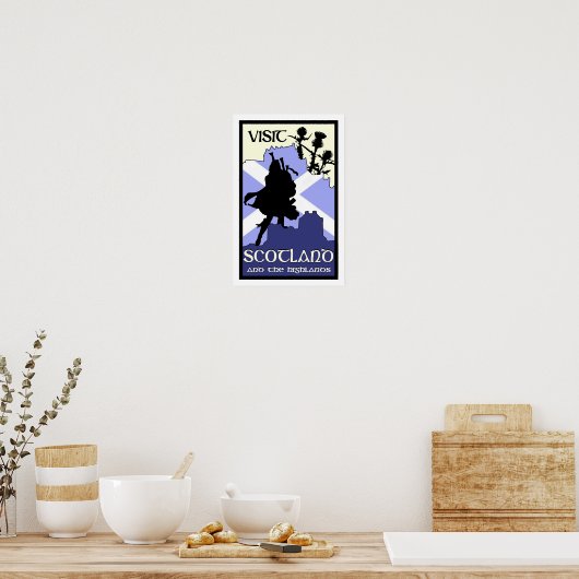Affiche écossaise des Highlands (Cuisine)